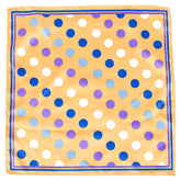 Brown Piccadilly Pop Pocket Square 33cm